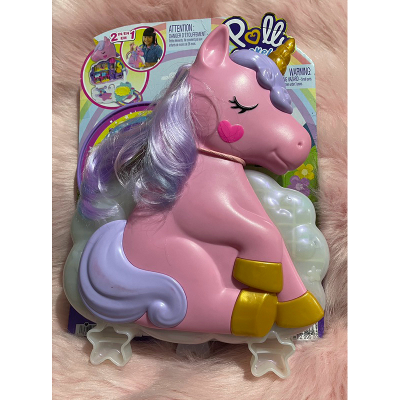 Polly Pocket Rainbow Unicorn Salon Playset