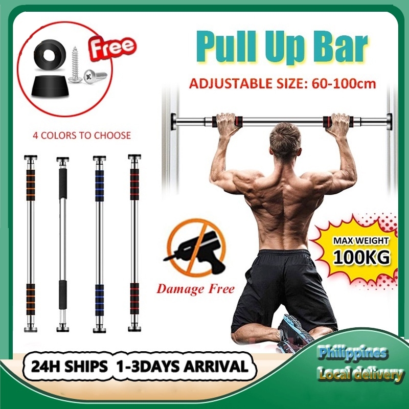 Fitness DoorWay Horizontal Bars 100kg Gym Workout Chin Up Pull Up Bar