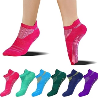 1Pair Non Slip Yoga Socks with Grip, Toeless Anti-Skid Pilates, Barre,  Ballet, Bikram Workout Socks Shoes with Grips - AliExpress
