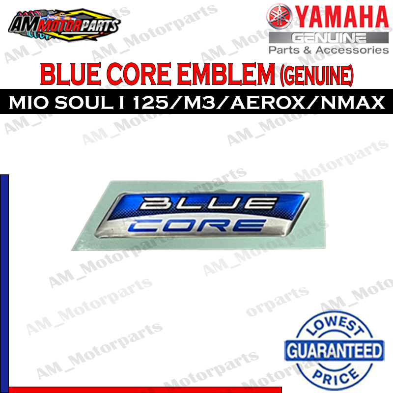 BLUE CORE EMBLEM (ORIG) YAMAHA GENUINE PARTS | Shopee Philippines