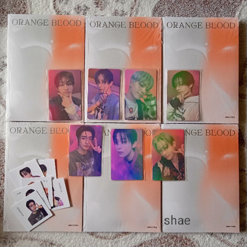 (ONHAND) Enhypen Orange Blood Engene Ver Official Sealed & Unsealed ...