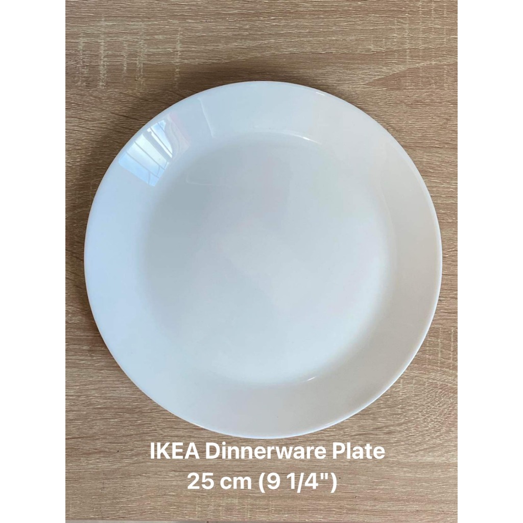 Affordable Ikea Dinnerware( Corelle Quality) And Dish/Serving Bowl White Plates Shopee Philippines