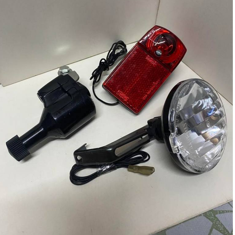 Bicycle Dynamo, Headlight, Tail light set 6v 3w Shopee Philippines