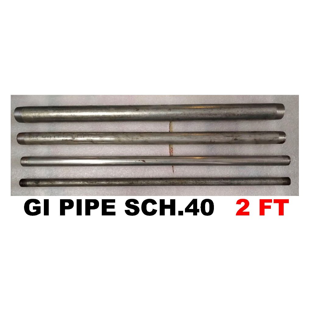 Gi Pipe Schedule 40 2 Feet Long Shopee Philippines