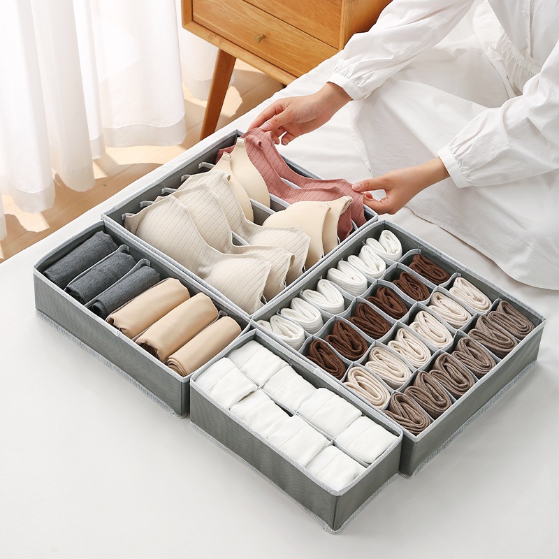 Cloth Drawer Clothes Storage Home Foldable Underwear Organizer Socks Panty  Organizer Box