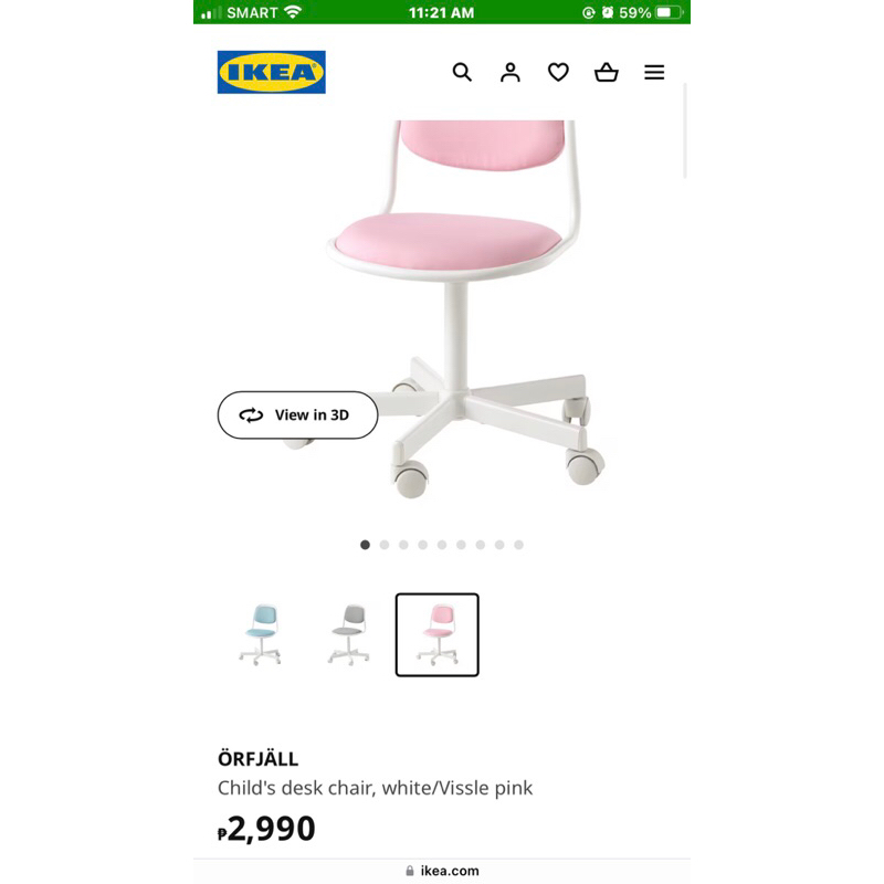 iKEA Orfjall kids desk chair Shopee Philippines