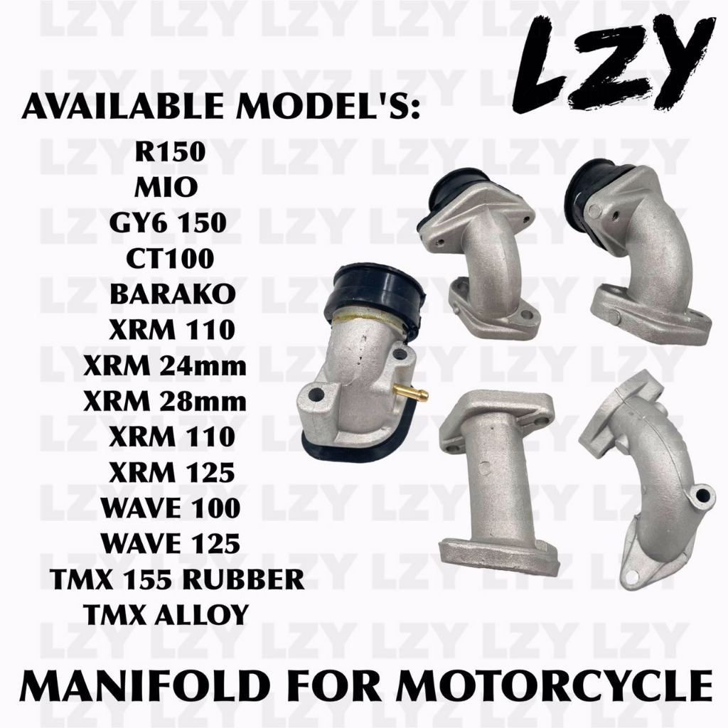 LZY Manifold Carburetor Carb Intake Motorcycle TMX CT100 BARAKO WAVE100 XRM WAVE MIO RAIDER 150