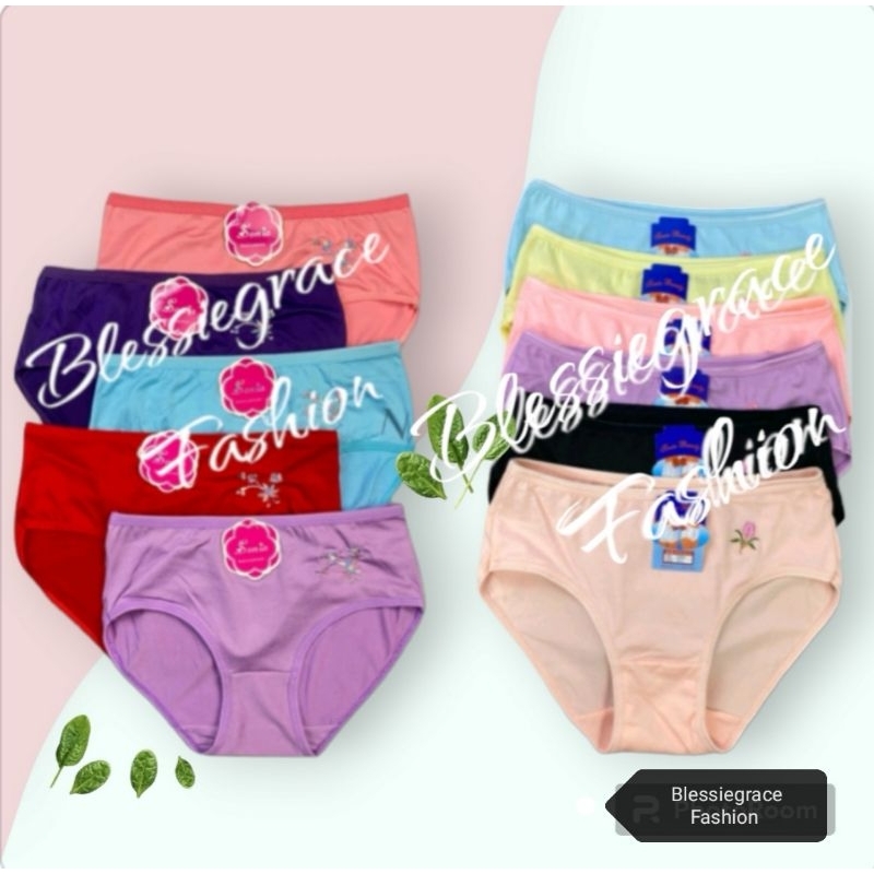 12 / 6 pcs Panty Underwear for girl's Teens ( 12 -15 years old