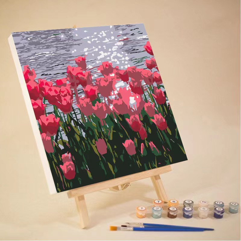 20*20 Digital Oil Painting By Numbers Frame Wall Decor Digital Canvas