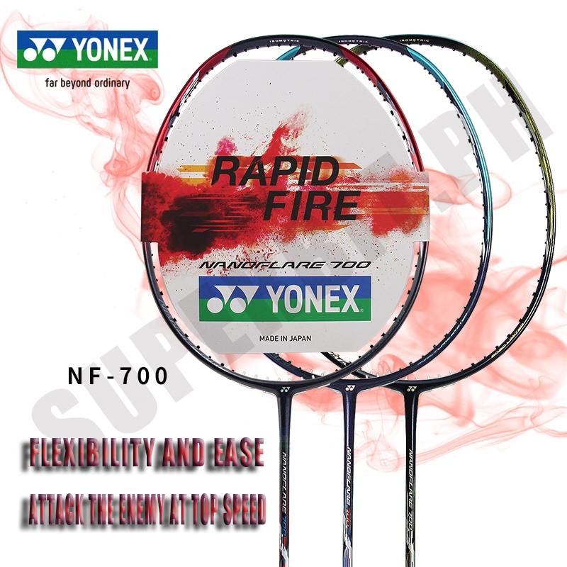 YONEX NANOFLARE 700 Badminton Racket Full Carbon Single 4U 26Lbs 83g ...