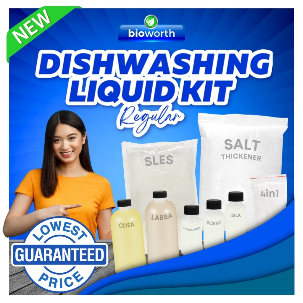 Bioworth DIY Dishwashing Liquid Kit 5L Regular Complete Set Dishwashing
