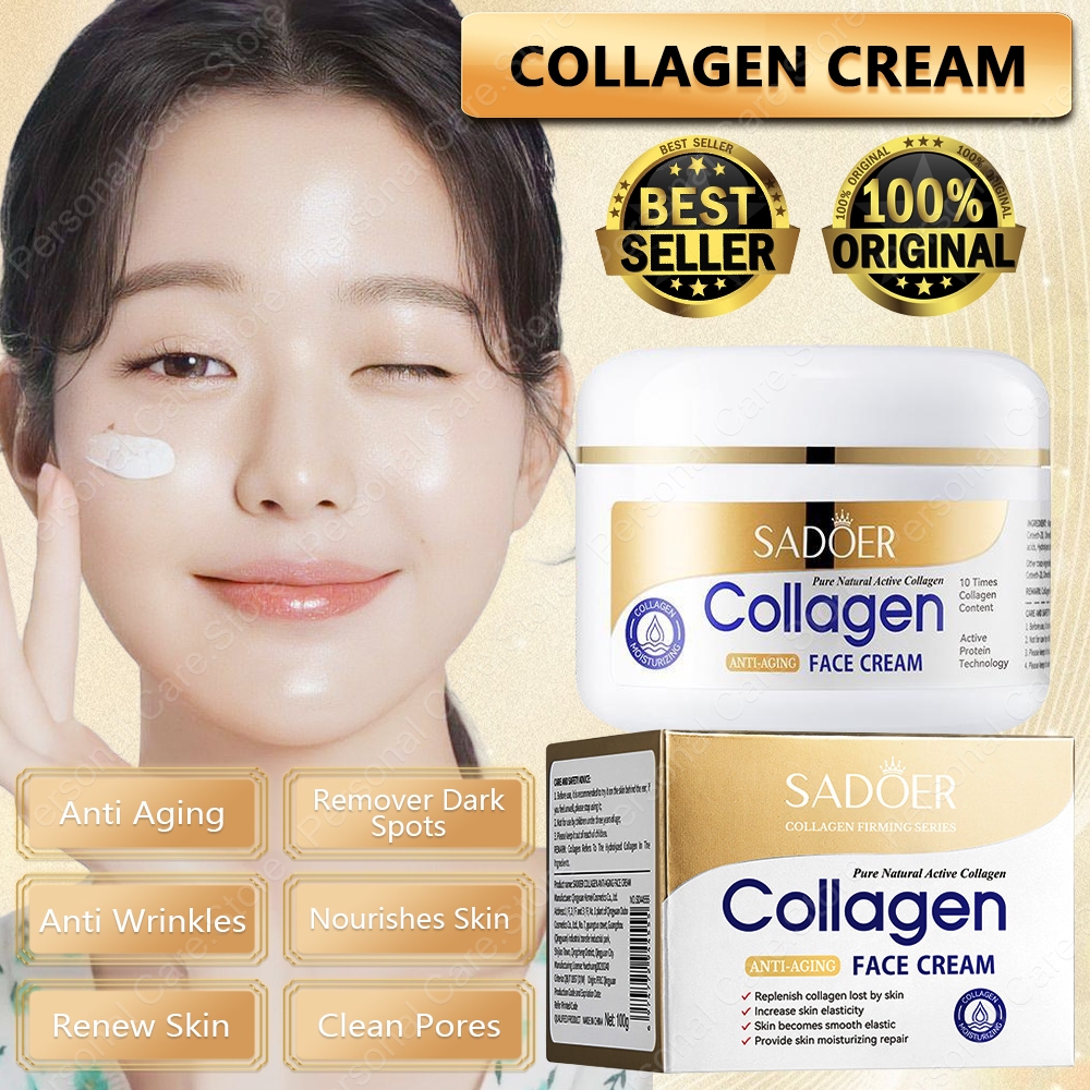 100g Collagen Face Cream Melasma Remover Whitening Moisturizing Lighten ...