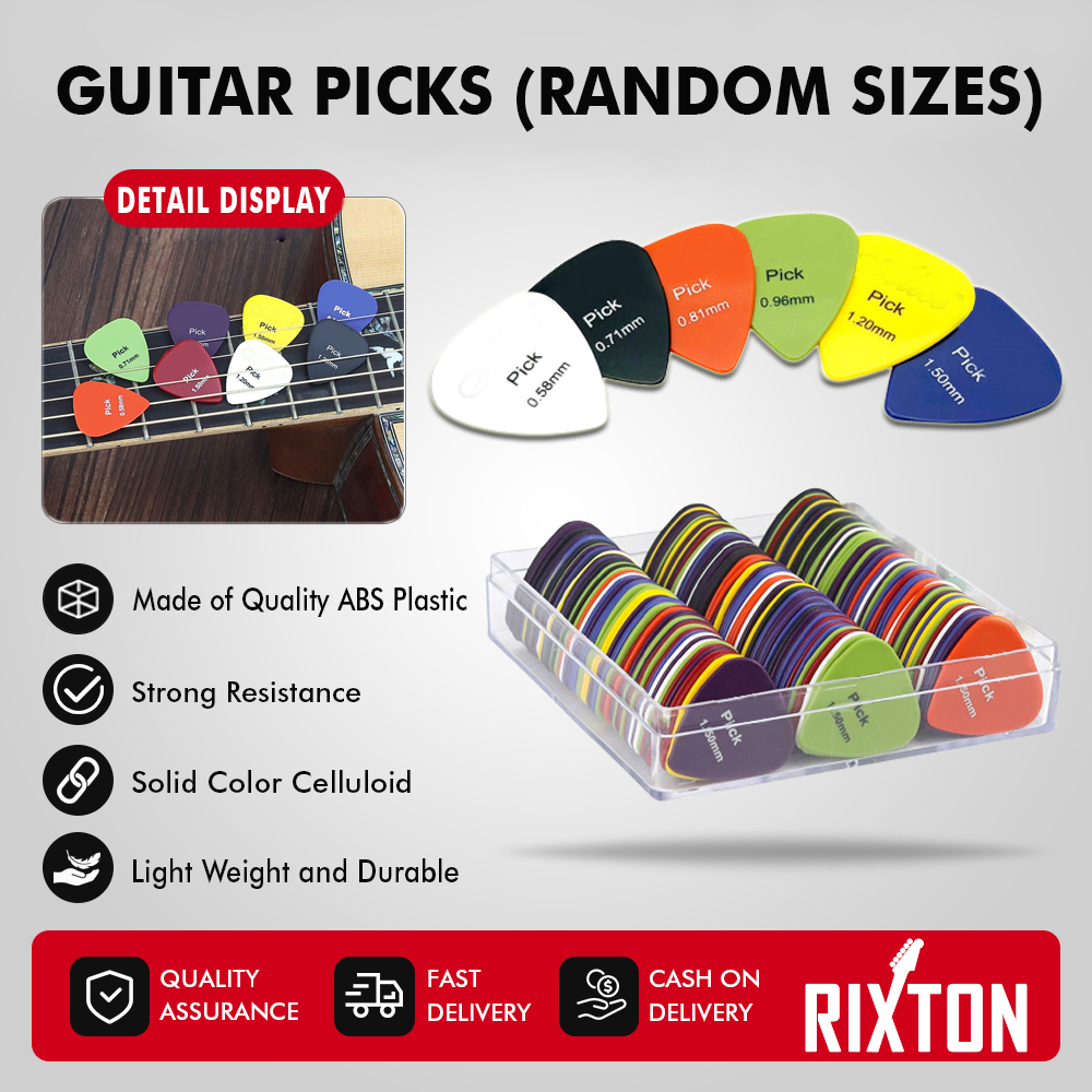 RIXTON Guitar Picks for Acoustic Guitar Folk Electric Bass Acoustic ...