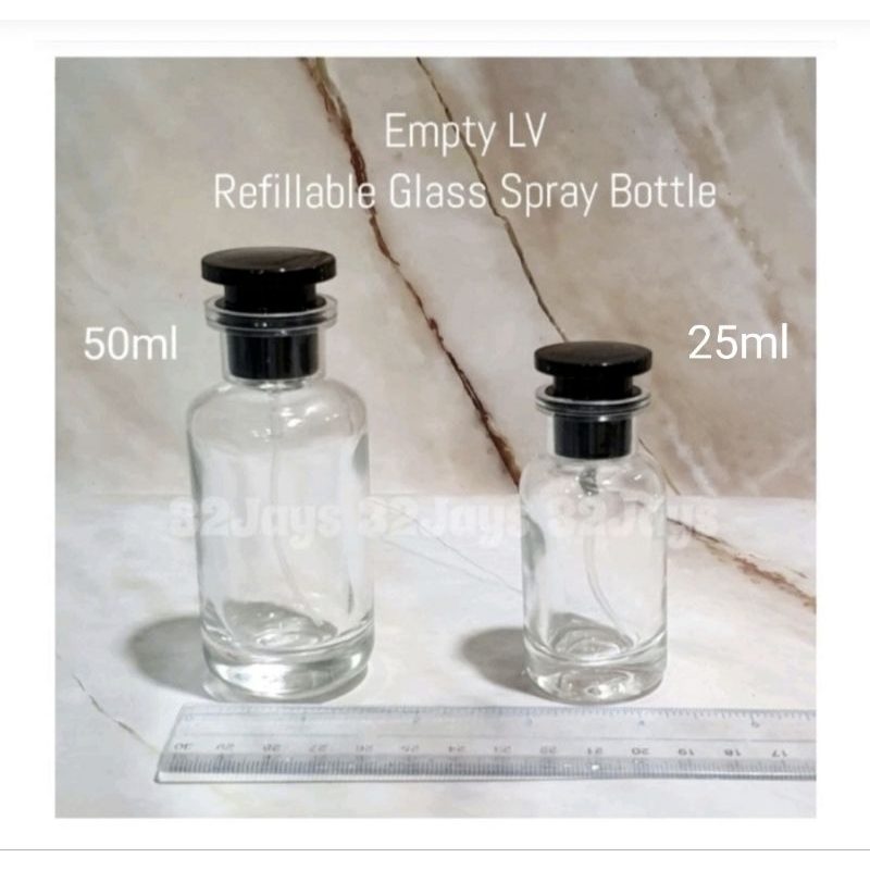 Elegant Glass 25ml eLVee Pump Spray Empty Bottle Perfume Cologne ...
