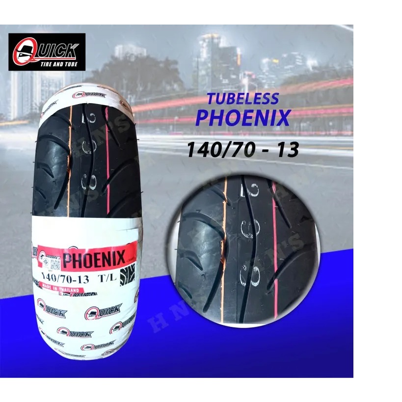 QUICK Tire RIM 13 Phoenix Tubeless Tires with FREE Sealant and Pito ...