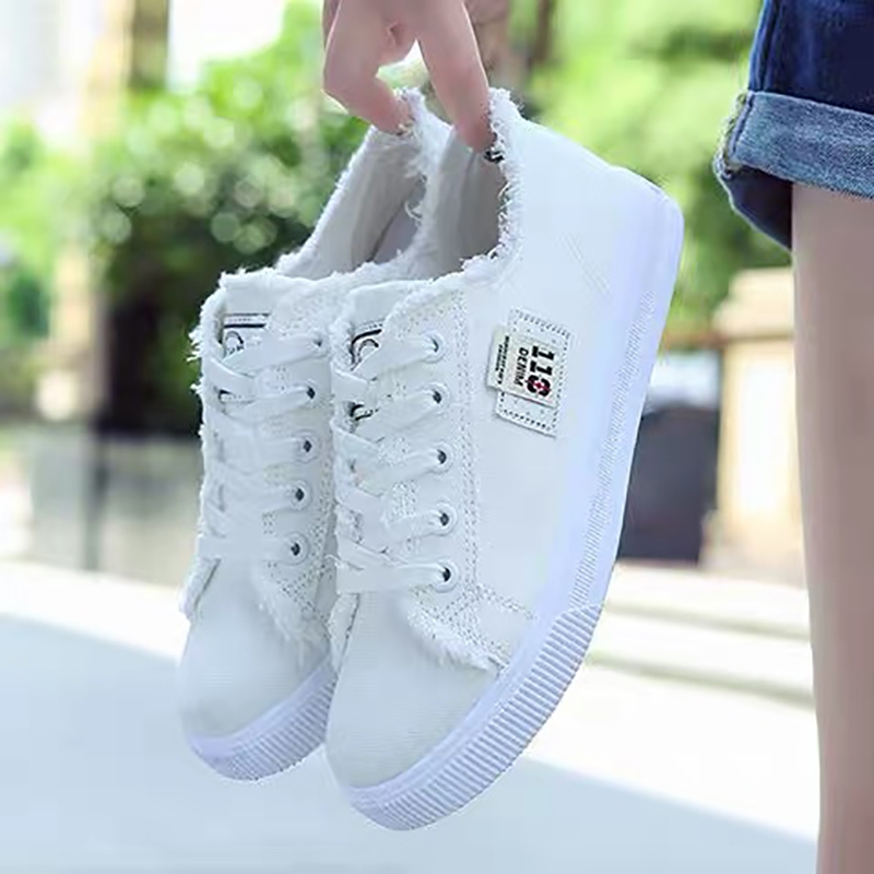 Canvas shoes white best sale