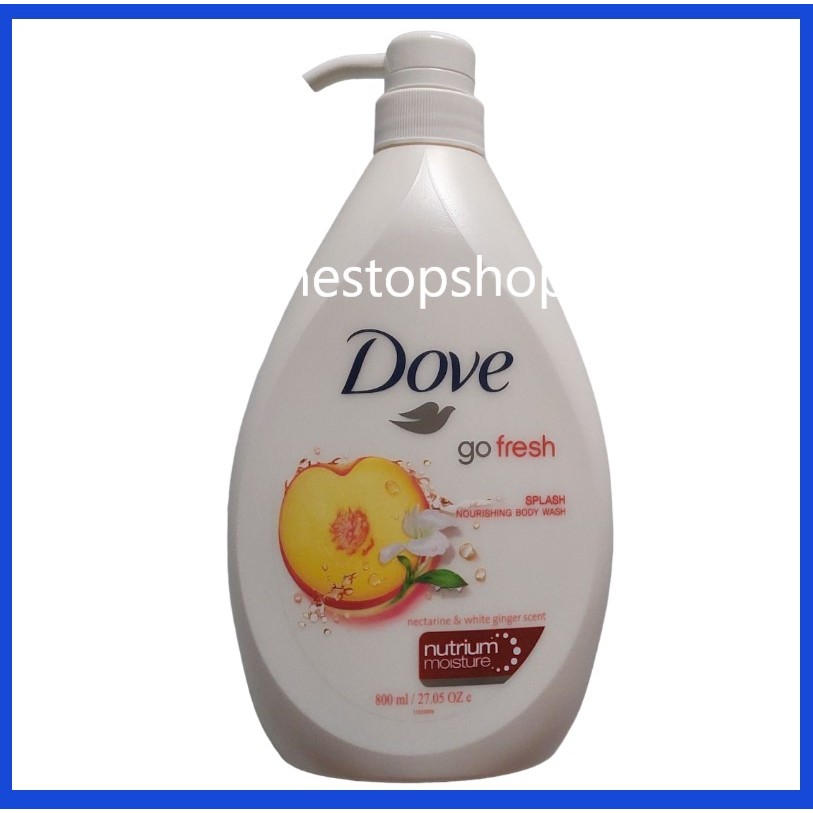 Dove Go Fresh Nectarine & White Ginger Splash Nourishing Body Wash ...