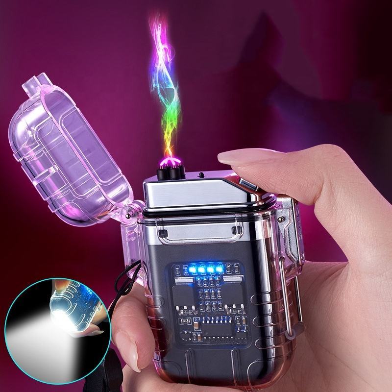 Waterproof lighter Can charge the arc lighter cigarette lighter USB