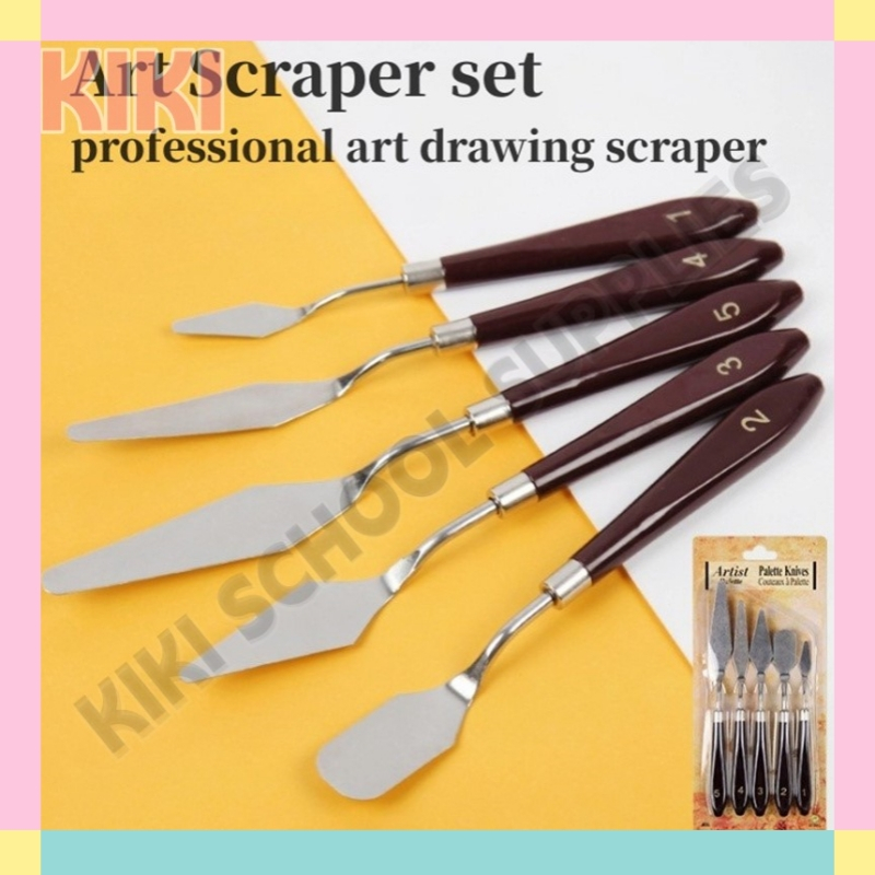 5pcs Professional Steel Artist Oil Painting Palette Knife Spatula For Art  Paint