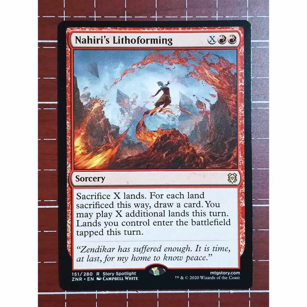 Nahiri's Lithoforming Zendikar Rising (ZNR) Magic The Gathering [MTG