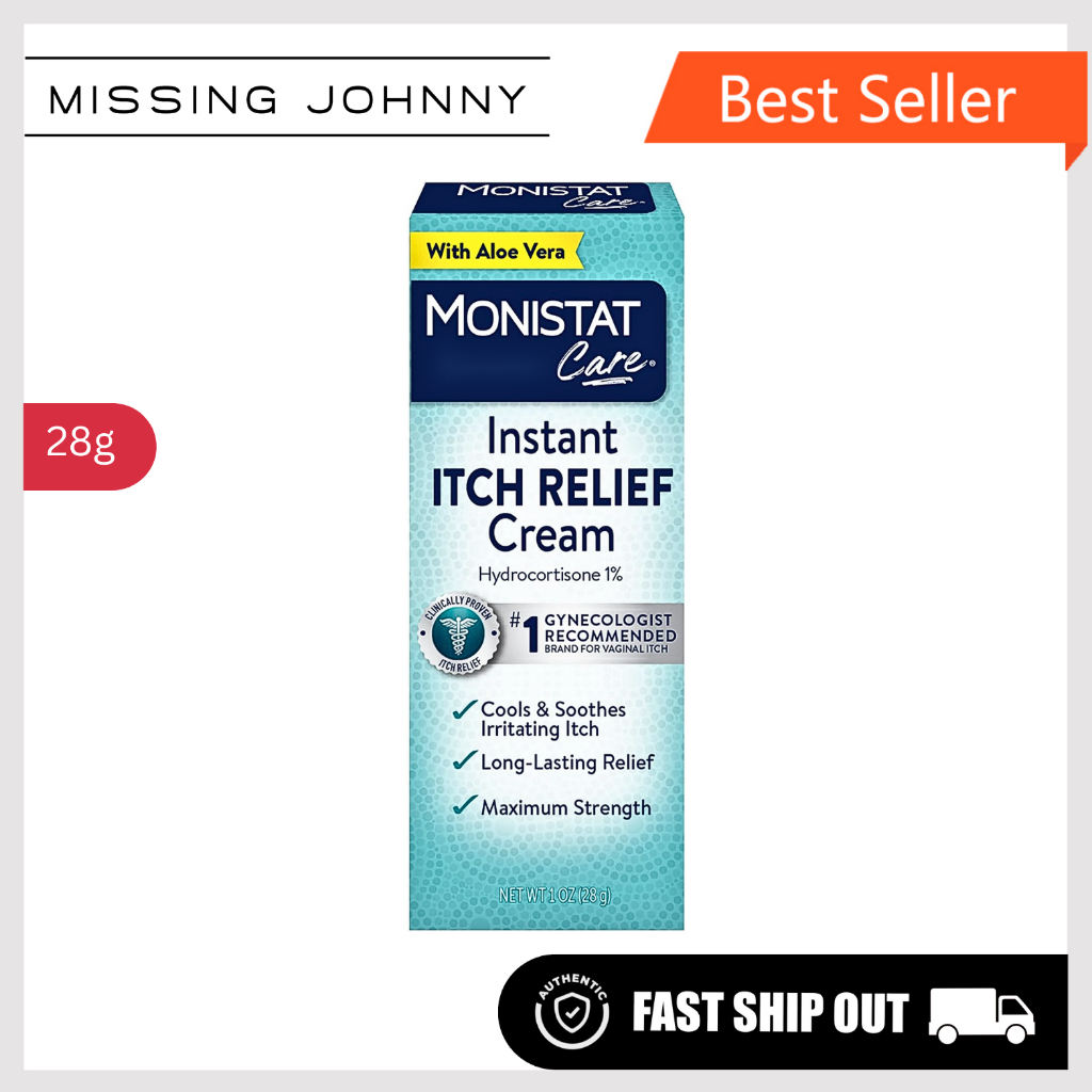 Monistat Care Maximum Strength, Instant Itch Relief Cream, 28g (alternative to Vagisil) Shopee