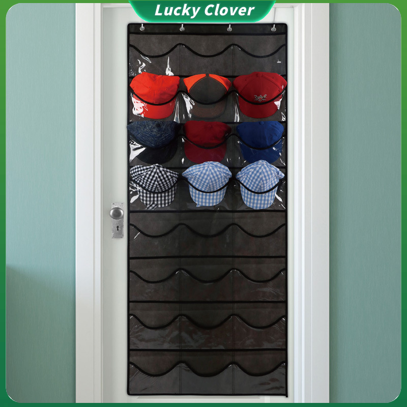 24 Grids Baseball Cap Display Rack Door Back Wall Baseball Hat Rack ...