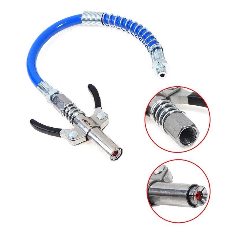 Car Grease Nozzle HeavyDuty Quick Release Grease Gun Coupler Two Press