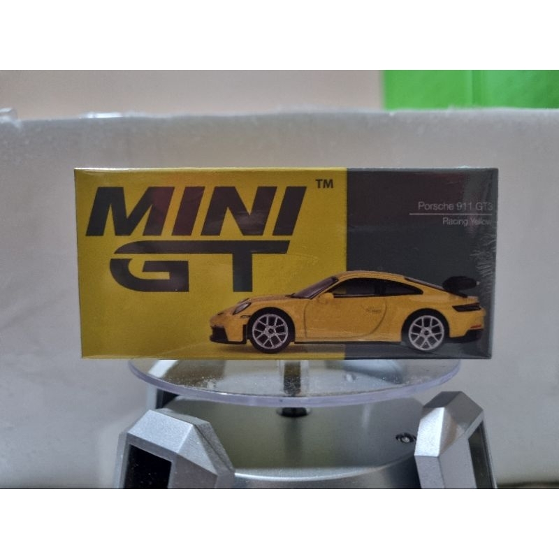 Mini GT 1:64 Porsche 911 (992) GT3 - Racing Yellow - Mijo Exclusives - M & J Toys Inc. Die-Cast Distribution | Specializing in Die-cast Collectibles Since 1987