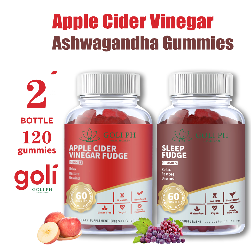 Goli ph Apple Cider Vinegar Gummies Weight Lose +Melatonin Ashwagandha