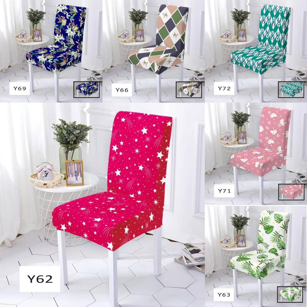 Pink Elegance Chair Cover Stretch Elastic Dining Seat Christmas Decor  homedecor