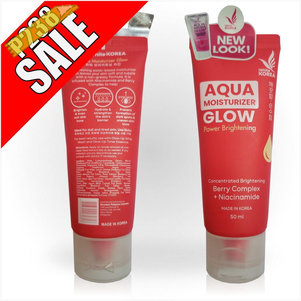 iWhite Korea Aqua Moisturizer Glow Concentrated Brightening Niachamide