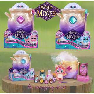 Magic Mixies Magical Misting Cauldron with Interactive 8 Pink Plush Toy -  New!