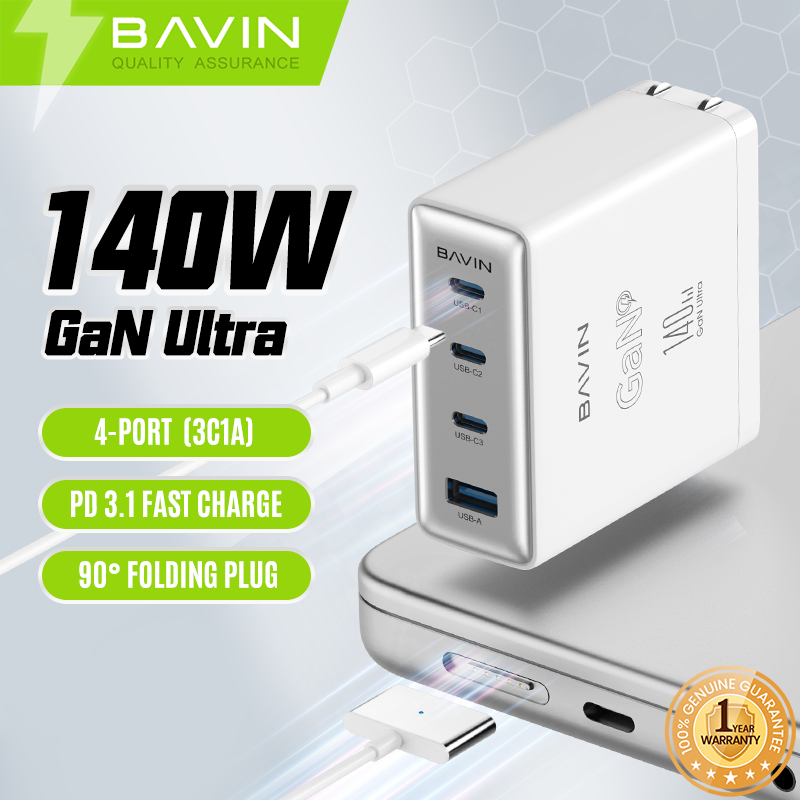 BAVIN PC936 140W GaN Pd Charger MultiPort Support Laptop & Phone