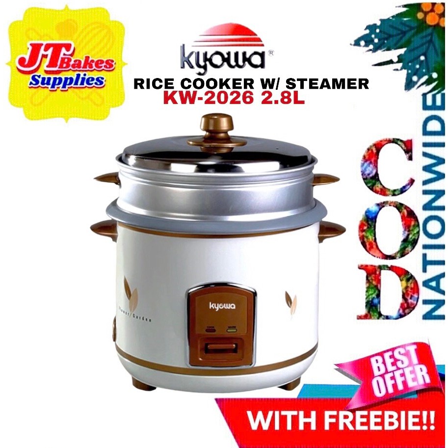 Kyowa Rice Cooker with Steamer 2.8 Liters KW2026 with Freebie Shopee