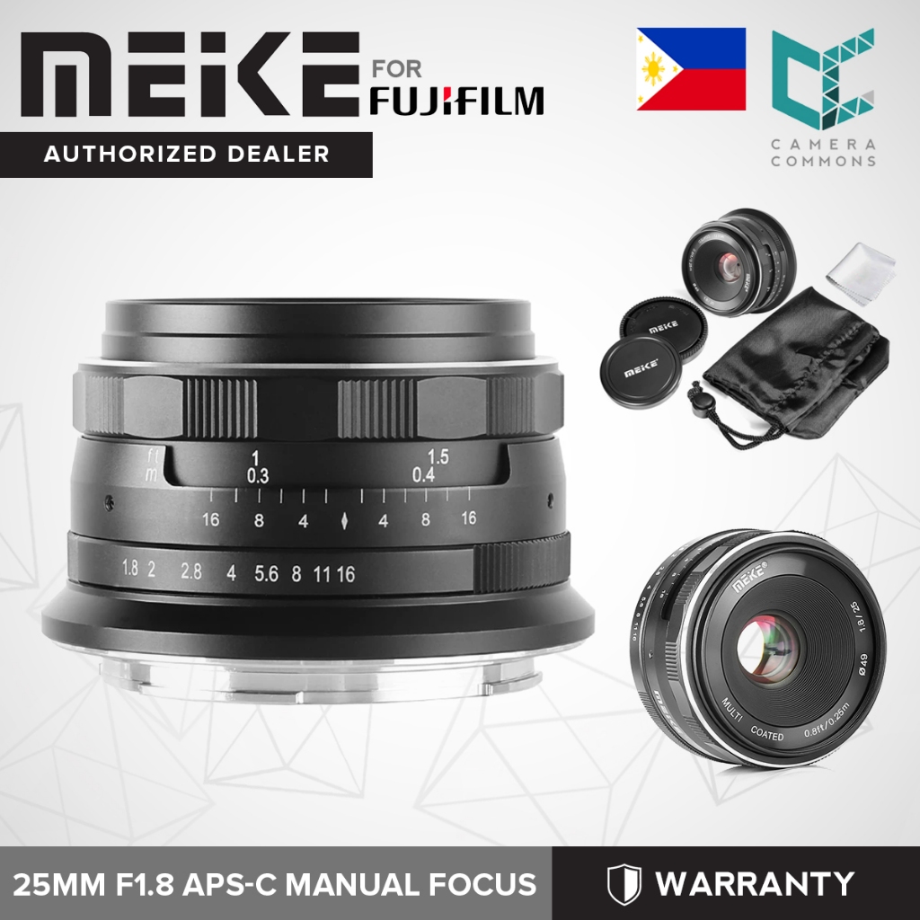 MEIKE 25mm f/1.8 Wide Angle Manual Lens for Fujifilm Mirrorless Camera