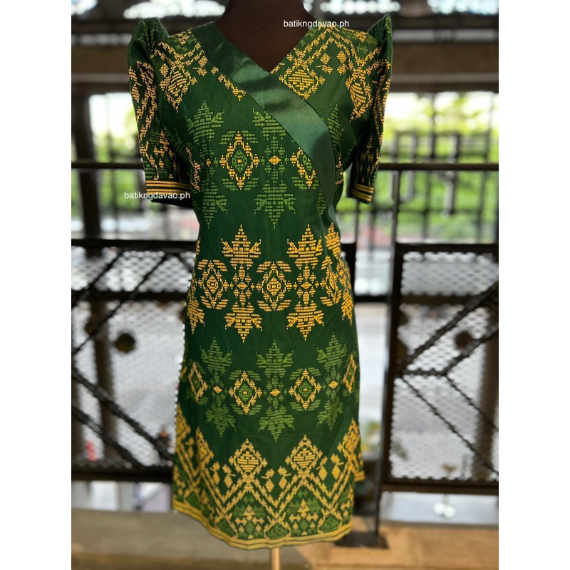 Ethnic Filipiniana Dress / Butterfly Sleeve / Batik Filipiniana ...