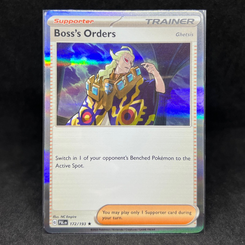 Pokemon TCG Boss's Orders Ghetsis Holo Rare 172/193 2023 Scarlet