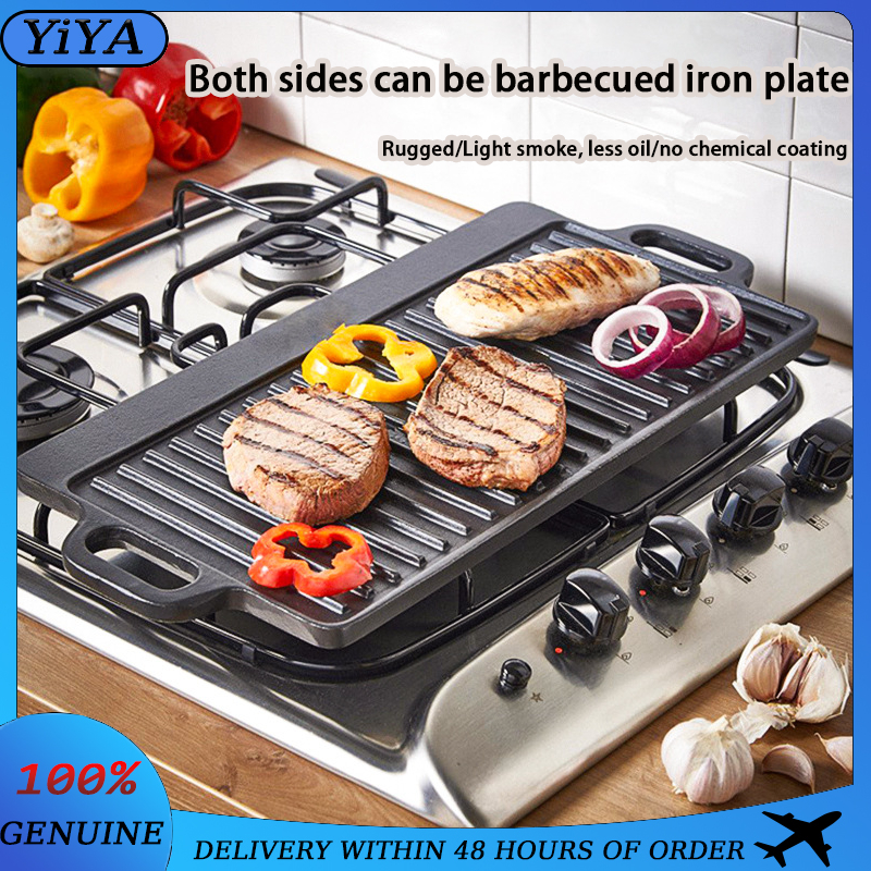 HOT Iron Skillet Reversible Grill Griddle Reversible Grill/Griddle