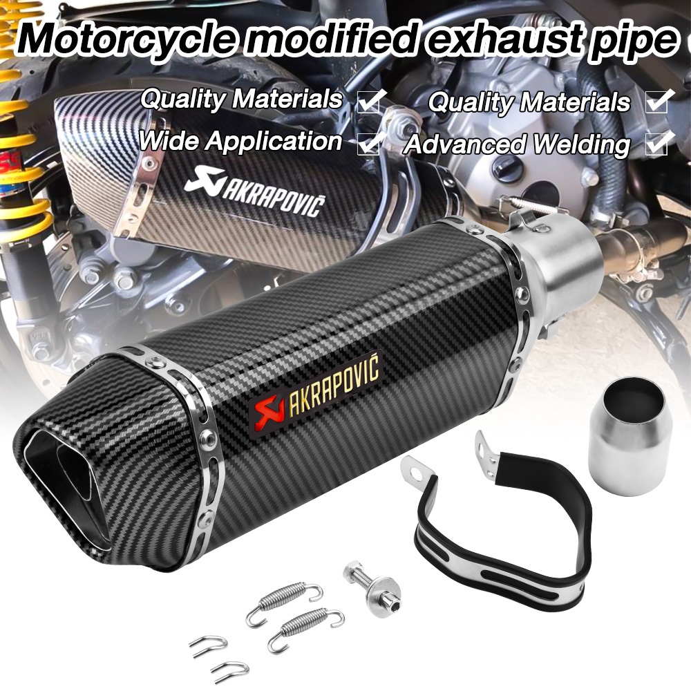 Akrapovic Exhaust Pipe for Motorcycle Exhaust Muffler Pipe for Car 370MM Shopee Philippines