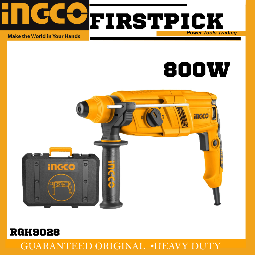 INGCO Industrial SDS Plus Electric Rotary Hammer Drill Chipping Gun
