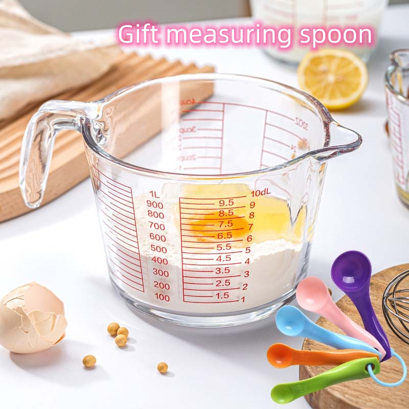 Heatresistant 1000ml pyrex measuring cup glass kitchen measuring tool