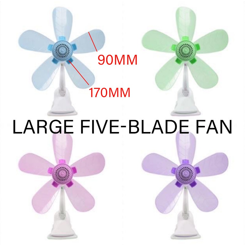 Good Mobile Portable Clip Electric Mini Fans / Large Size CLIP Fan Five ...