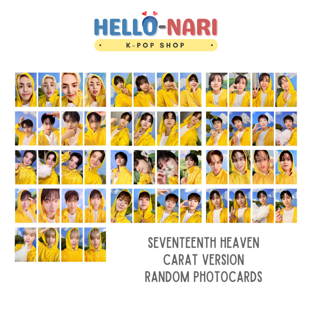 SEVENTEEN Seventeenth Heaven Carat Version Official Album Photocards ...