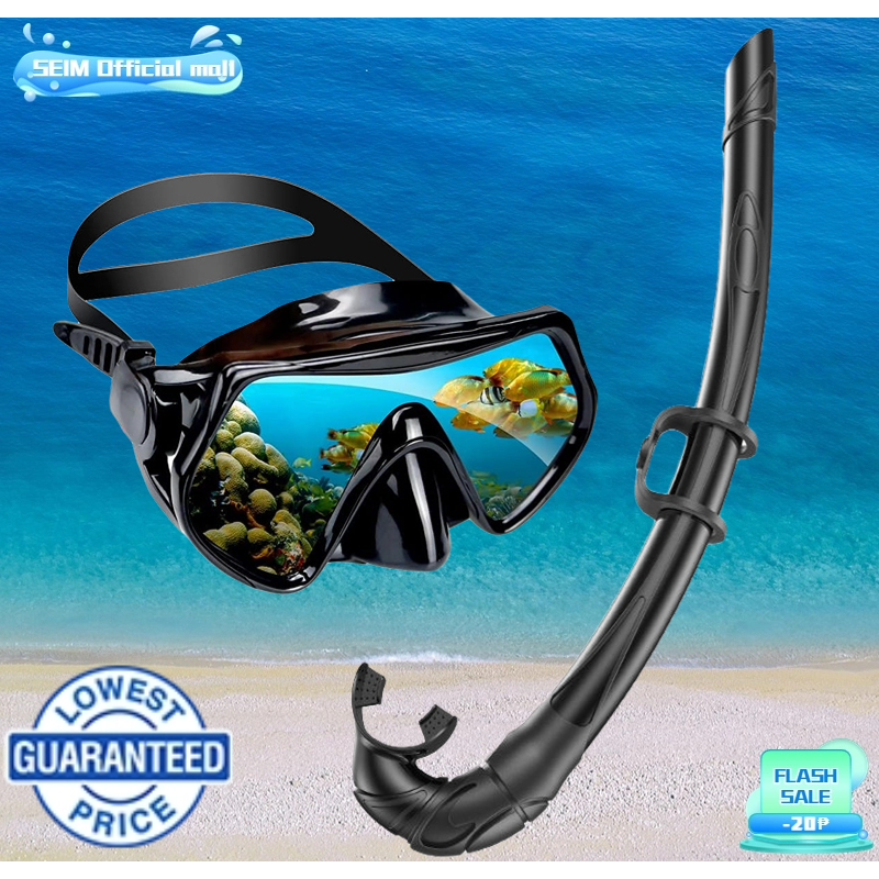 SEIM Snorkeling Set for Adult Diving Mask with Snorkel Adjustable Strap ...