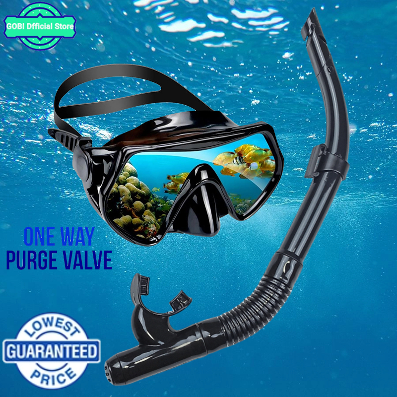 GOBI Snorkeling Set Snorkel Set for Adult Diving Mask with Snorkel Anti ...