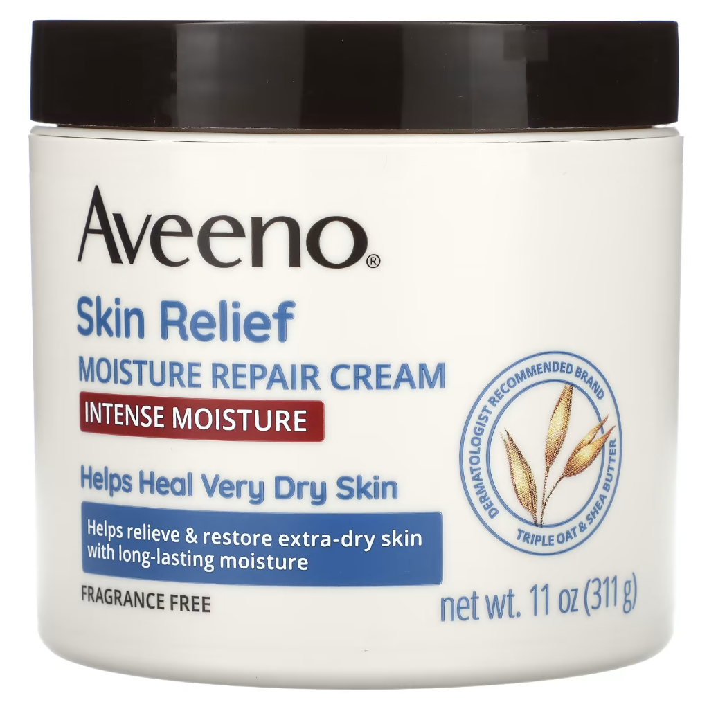 On Hand Aveeno Active Naturals Skin Relief Moisture Repair Cream Fragrance Free 11 Oz 311 G 9424