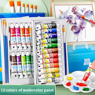 6/12 Colors Acrylic Paint Set Oil Watercolor Pigments DIY Poster Colours  Painting Art Supplies 3ML