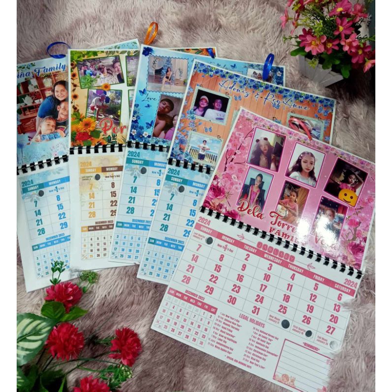 Customize calendar 2024 Shopee Philippines