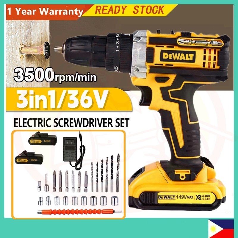36v Dewalt Tools Drills DeWALT 36V Cordless Electric Drill Impact