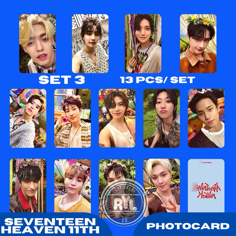 13 pcs/set] SEVENTEEN 'Heaven 11th' Album Photocards with BACK